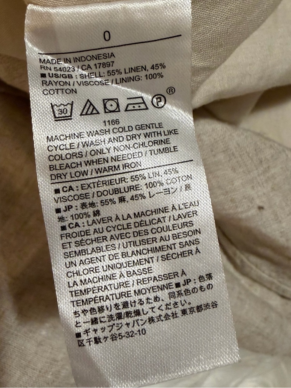 Banana Republic Linen Blend Beige Midi Dress Size 0 NWOT - Picture 6 of 15